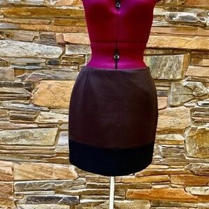 Tahari Brown/Black Mini Skirt (6)